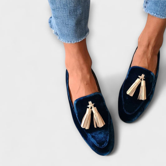 Quinnlyn | Mujer Mocasines Slip-On con Flecos