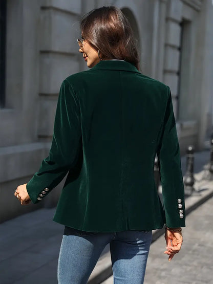 Keet | Mujer Blazer de Terciopelo Elegante Entallado
