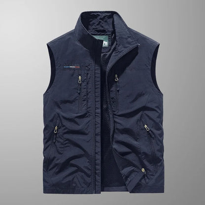 Finn | Hombre Chaleco Cargo con Múltiples Bolsillos