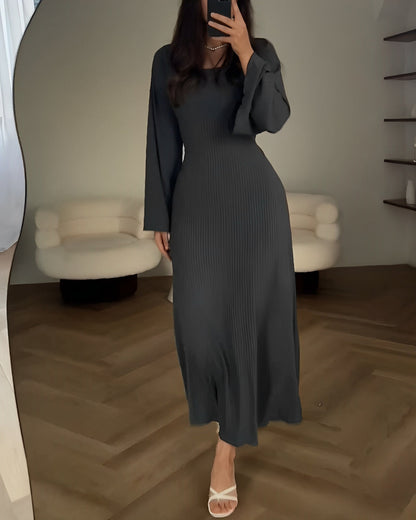 Lubberta | Mujer Vestido Maxi de Punto Favorecedor