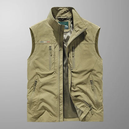 Finn | Hombre Chaleco Cargo con Múltiples Bolsillos