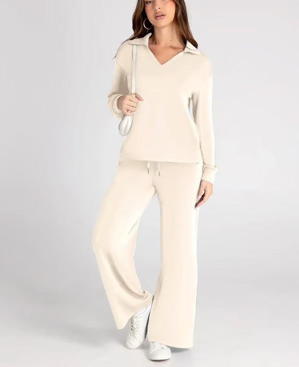 Nova | Mujer Conjunto de Dos Piezas con Camiseta Oversize y Pantalón de Cintura Alta
