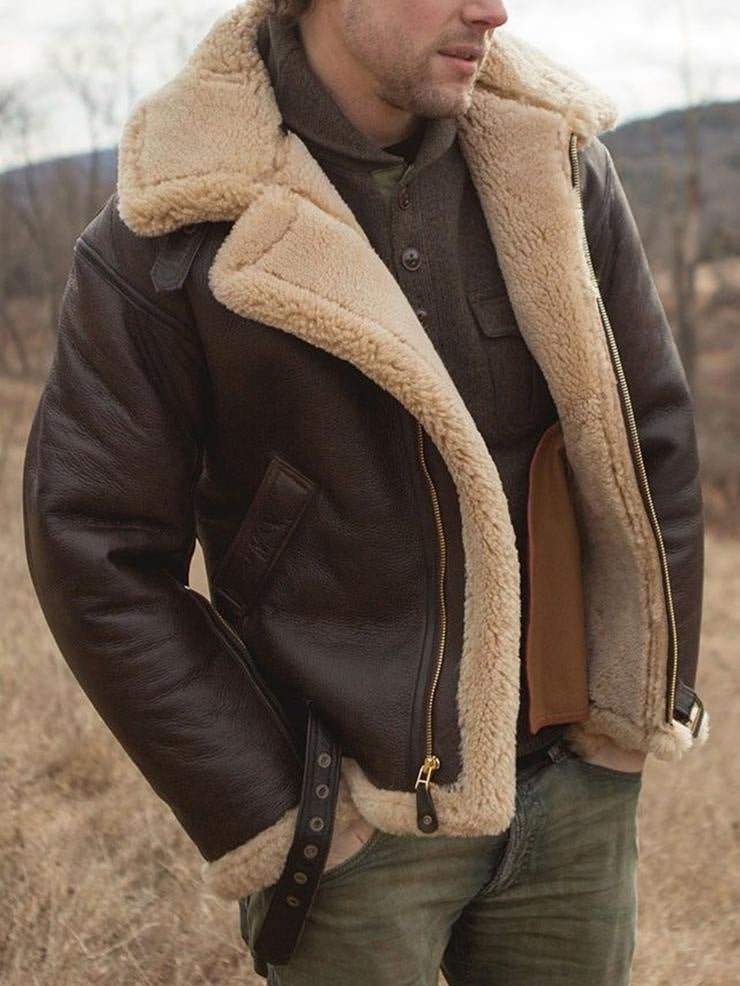 Luca | Hombre Chaqueta Aviador Bomber Forrada