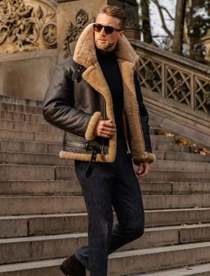 Luca | Hombre Chaqueta Aviador Bomber Forrada