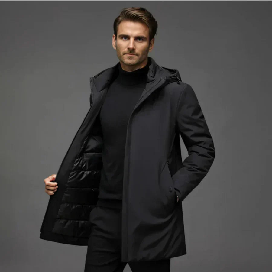Maarten | Hombre Chaqueta Puffer Acolchada con Capucha