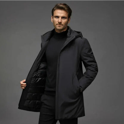 Maarten | Hombre Chaqueta Puffer Acolchada con Capucha