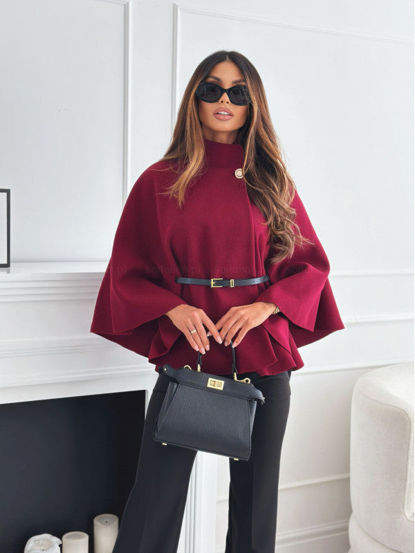 Kaliravella | Mujer Chaqueta con Mangas de Mariposa y Cinturilla Ajustable