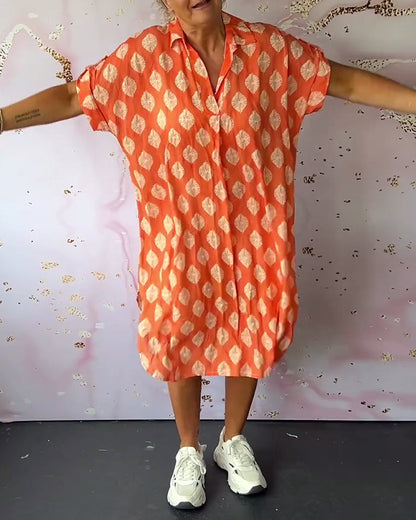 Yentl | Mujer Vestido Largo de Verano con Cuello de Solapa