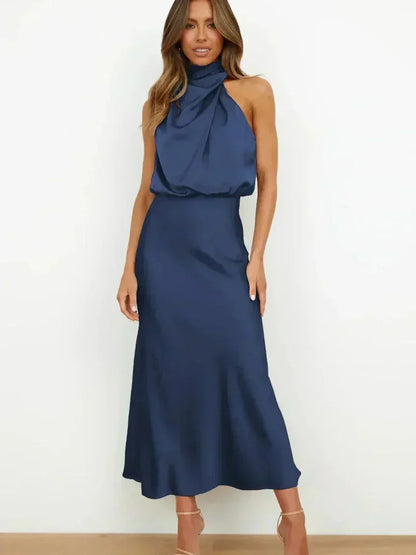 Cedra | Mujer Vestido de Seda Elegante para Ocasiones