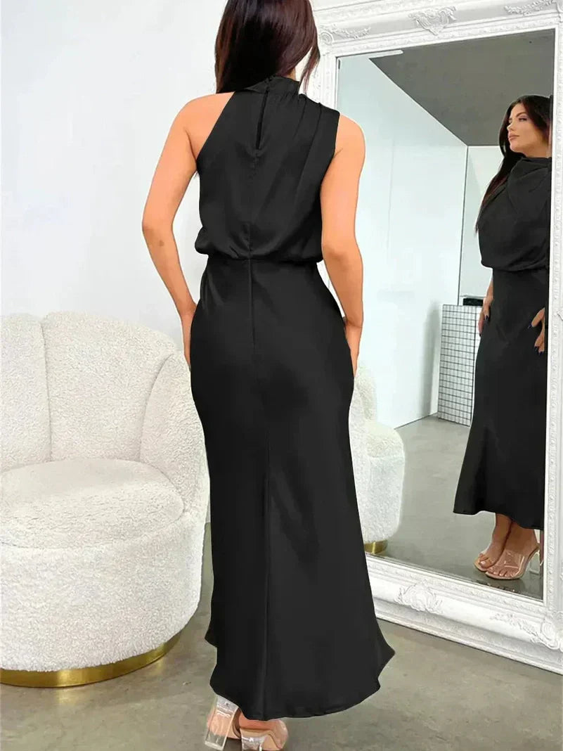 Cedra | Mujer Vestido de Seda Elegante para Ocasiones
