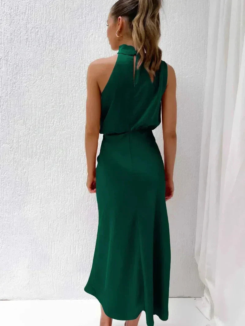 Cedra | Mujer Vestido de Seda Elegante para Ocasiones