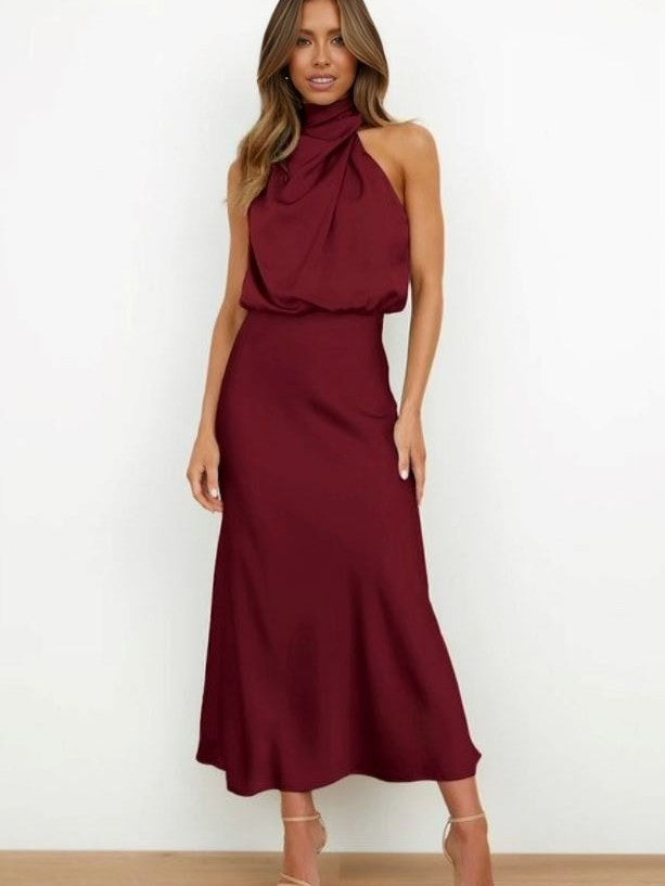 Cedra | Mujer Vestido de Seda Elegante para Ocasiones