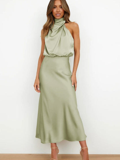 Cedra | Mujer Vestido de Seda Elegante para Ocasiones