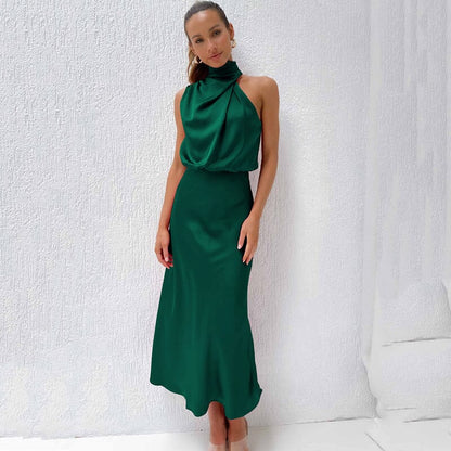Cedra | Mujer Vestido de Seda Elegante para Ocasiones