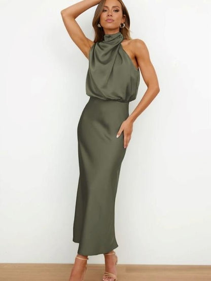 Cedra | Mujer Vestido de Seda Elegante para Ocasiones