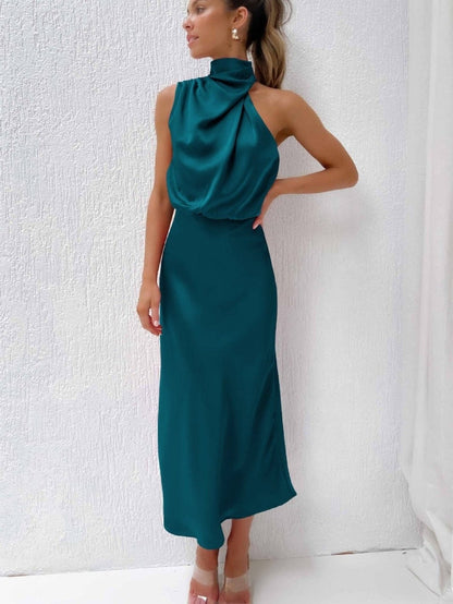 Cedra | Mujer Vestido de Seda Elegante para Ocasiones