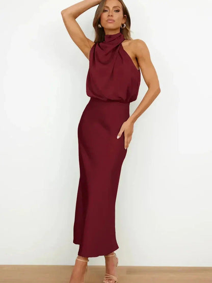 Cedra | Mujer Vestido de Seda Elegante para Ocasiones