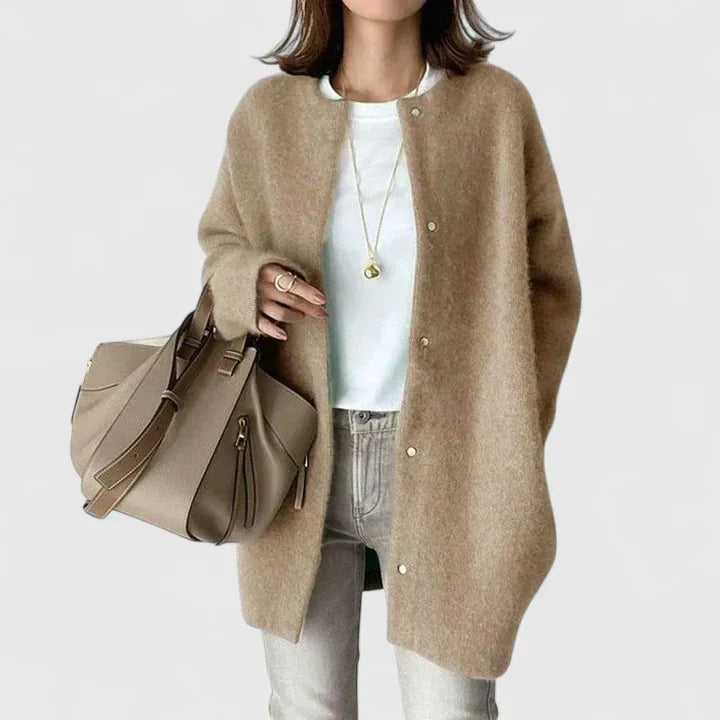 Helena | Mujer Chaqueta Clásica con Botones Minimalista