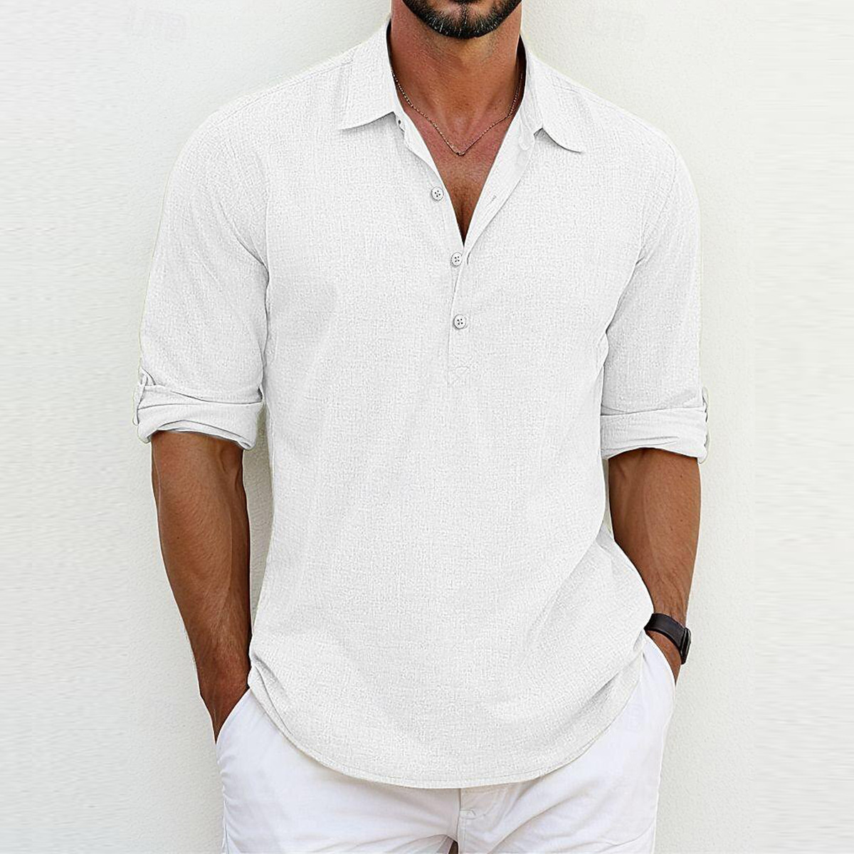 Alexander | Hombre Camisa Clásica de Algodón