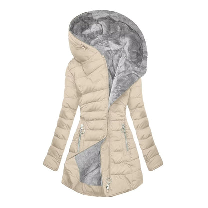 Kaliralyssa | Mujer Chaqueta de Invierno Acolchada con Capucha