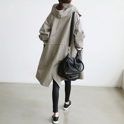 Mandy | Mujer Gabardina Trench Entallada de Media Longitud