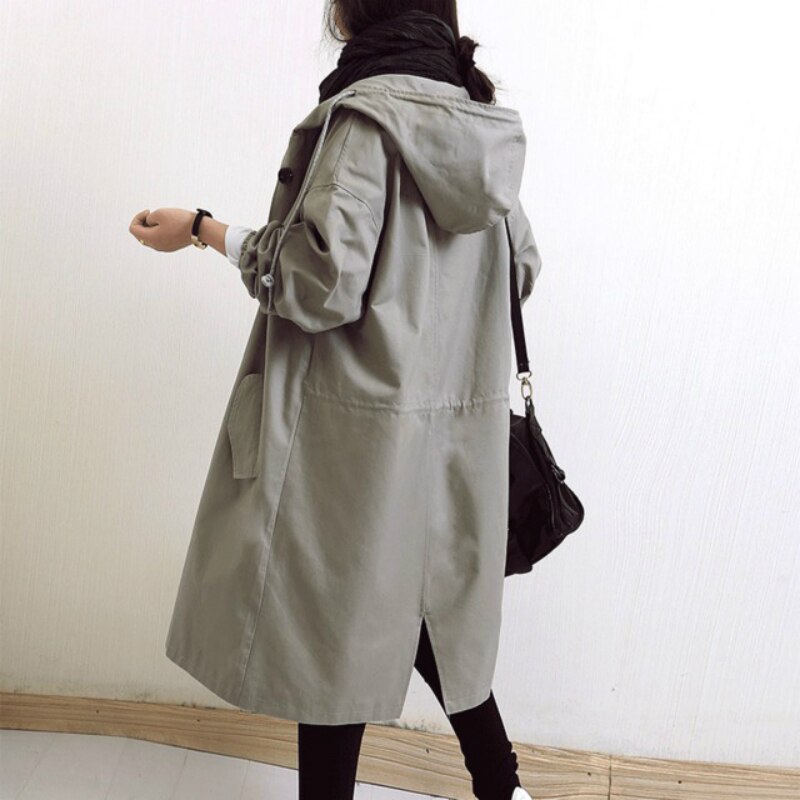 Mandy | Mujer Gabardina Trench Entallada de Media Longitud