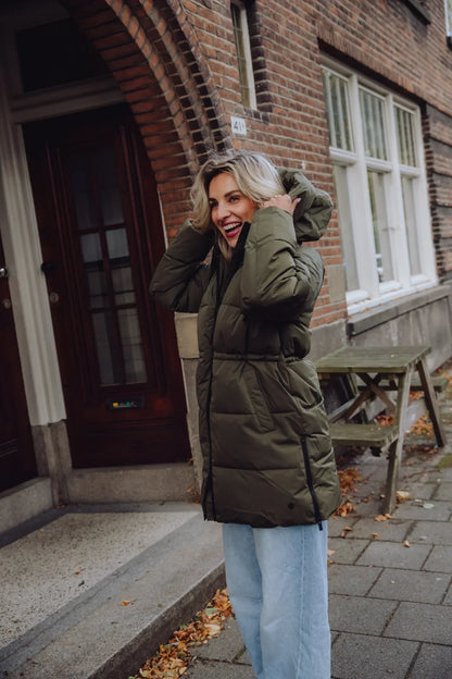 St Eularia | Mujer Parka Cálida de Invierno con Capucha