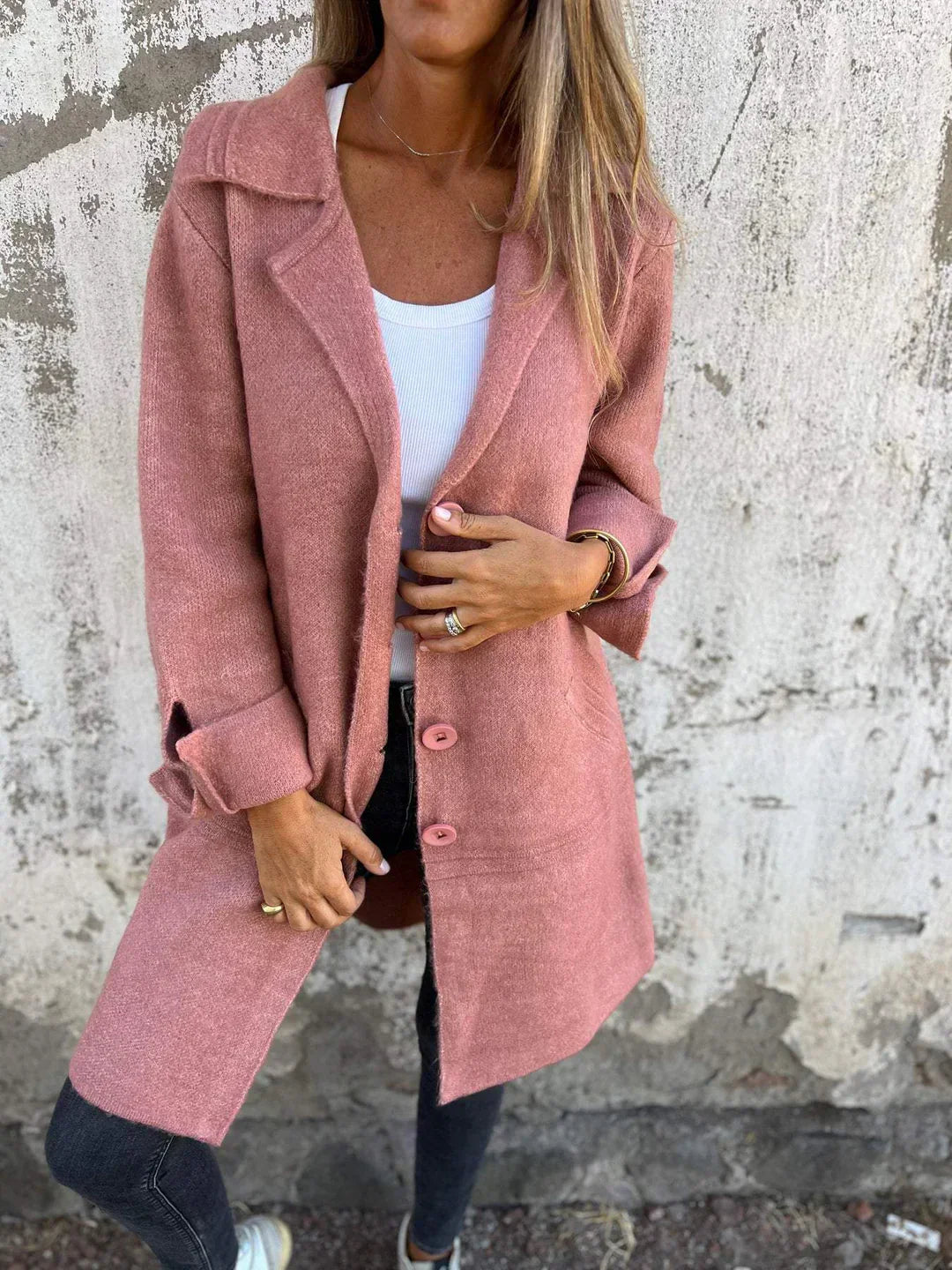 Cato | Mujer Blazer con Cuello de Solapa y Botones