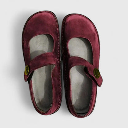 Mujer Zapatos de Puntera Redonda con Correa Ajustable
