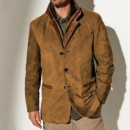 Dries | Hombre Chaqueta Entallada con Cuello Alto