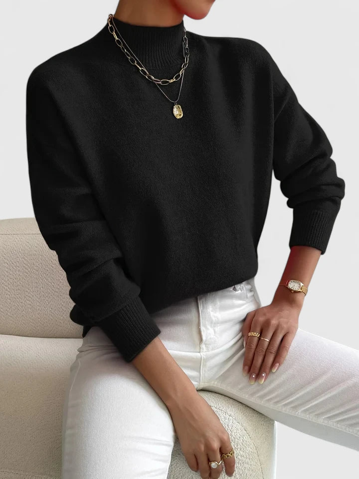 Marcella | Mujer Suéter de Punto Esbelto Minimalista