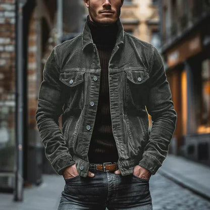 Joris | Hombre Chaqueta de Pana con Múltiples Bolsillos