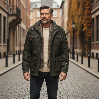 Andres | Hombre Chaqueta Utilitaria con Múltiples Bolsillos