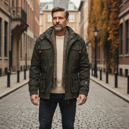 Andres | Hombre Chaqueta Utilitaria con Múltiples Bolsillos