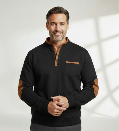 Marcus | Hombre Camisa de Manga Larga con Detalles en Contraste