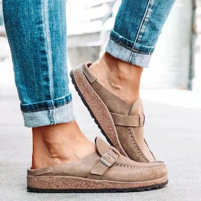 Hailey | Mujer Mocasines con Hebilla y Suela de Goma