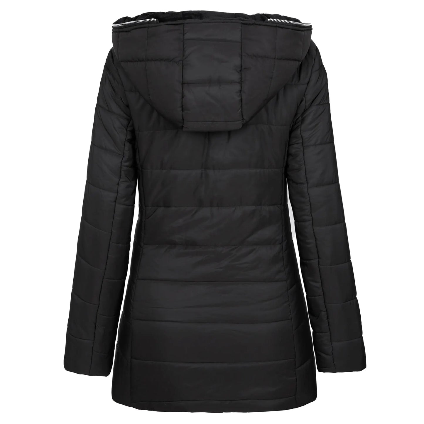 Valeria | Mujer Chaqueta de Invierno Entallada con Capucha y Forro