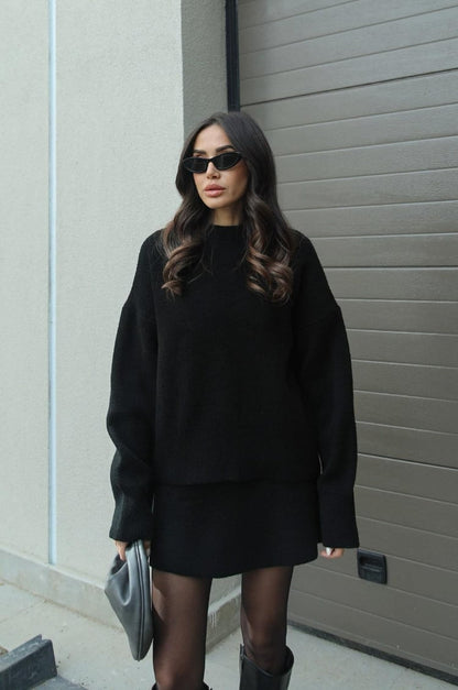 Sophie | Mujer Conjunto de Punto con Suéter y Falda