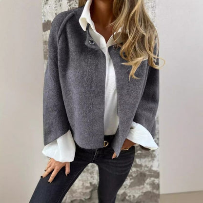 Thea | Mujer Chaqueta Oversize Elegante con Botones