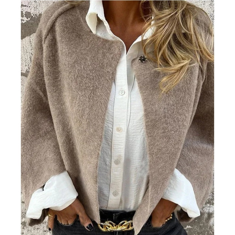 Thea | Mujer Chaqueta Oversize Elegante con Botones