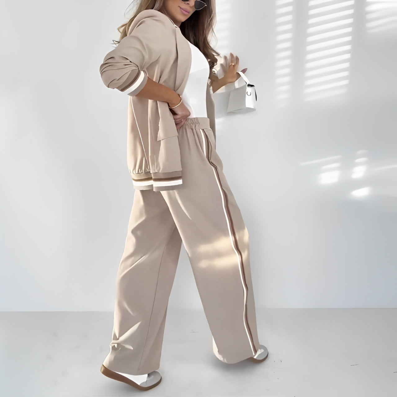 Wilona | Mujer Conjunto de Dos Piezas con Camiseta y Pantalón