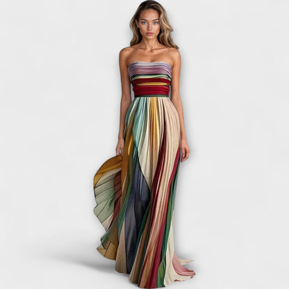 Josien | Mujer Vestido Sin Mangas Colorido de Verano