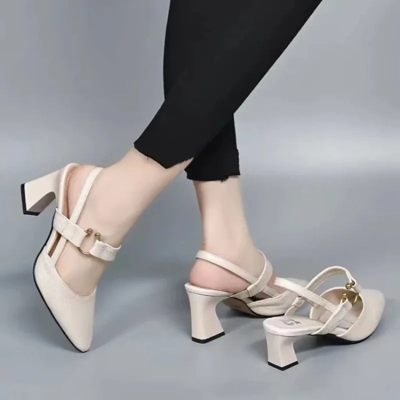 Alida | Mujer Zapatos de Tacón Slingback Elegantes