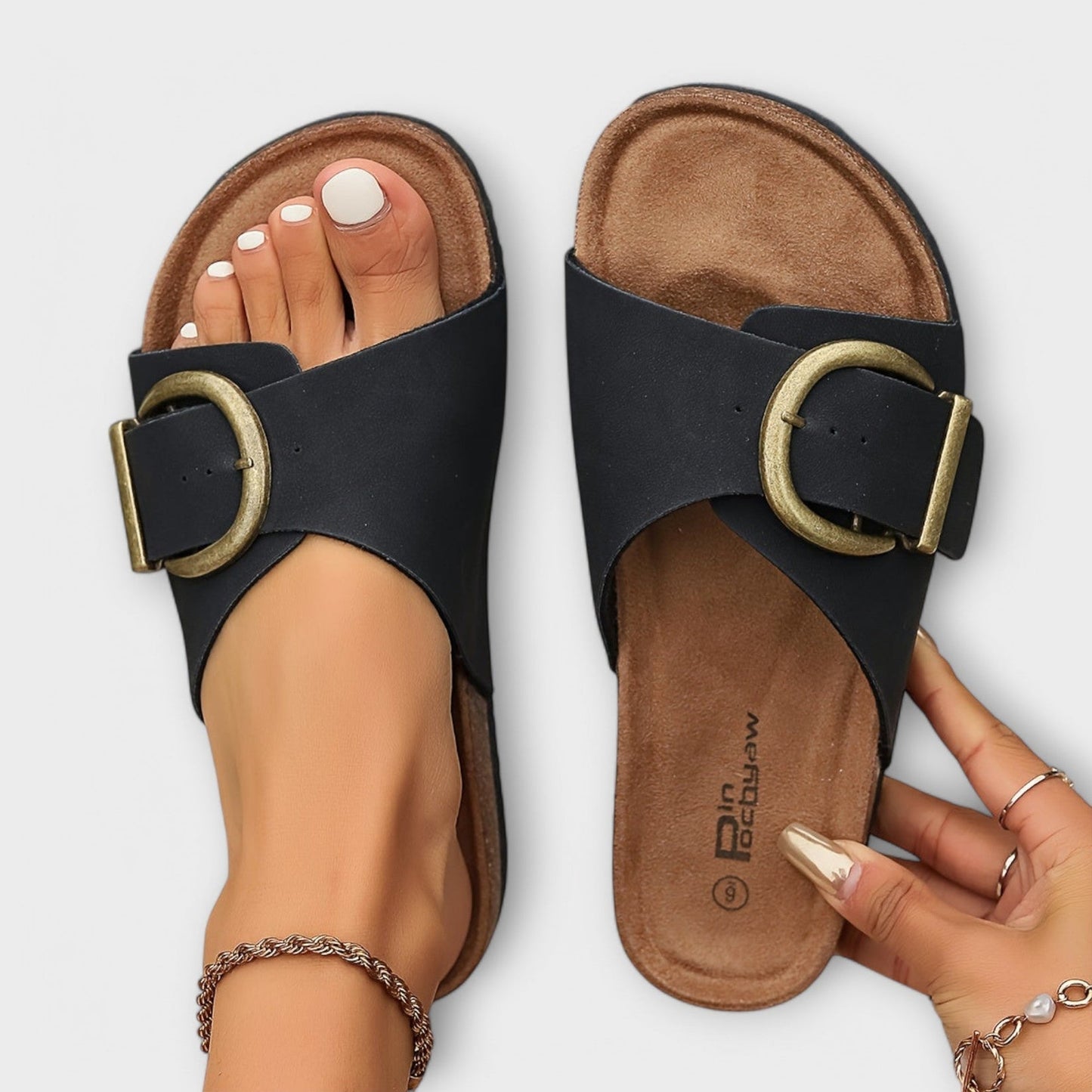 Adriana | Mujer Sandalias con Plantilla Ergonómica y Hebilla Ajustable
